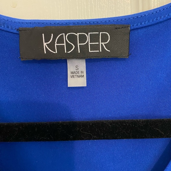 Kasper Electric Navy Blue Sleeveless Keyhole Top - Picture 4 of 4